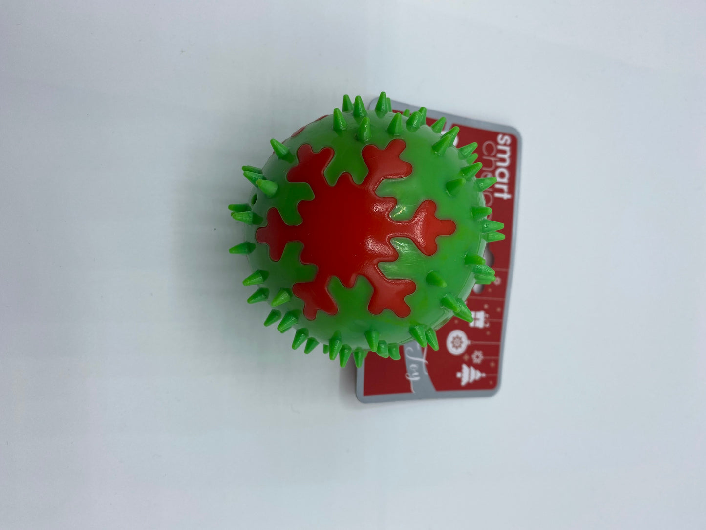Christmas Snowflake Spiky Dog Toy Size 8.8cm