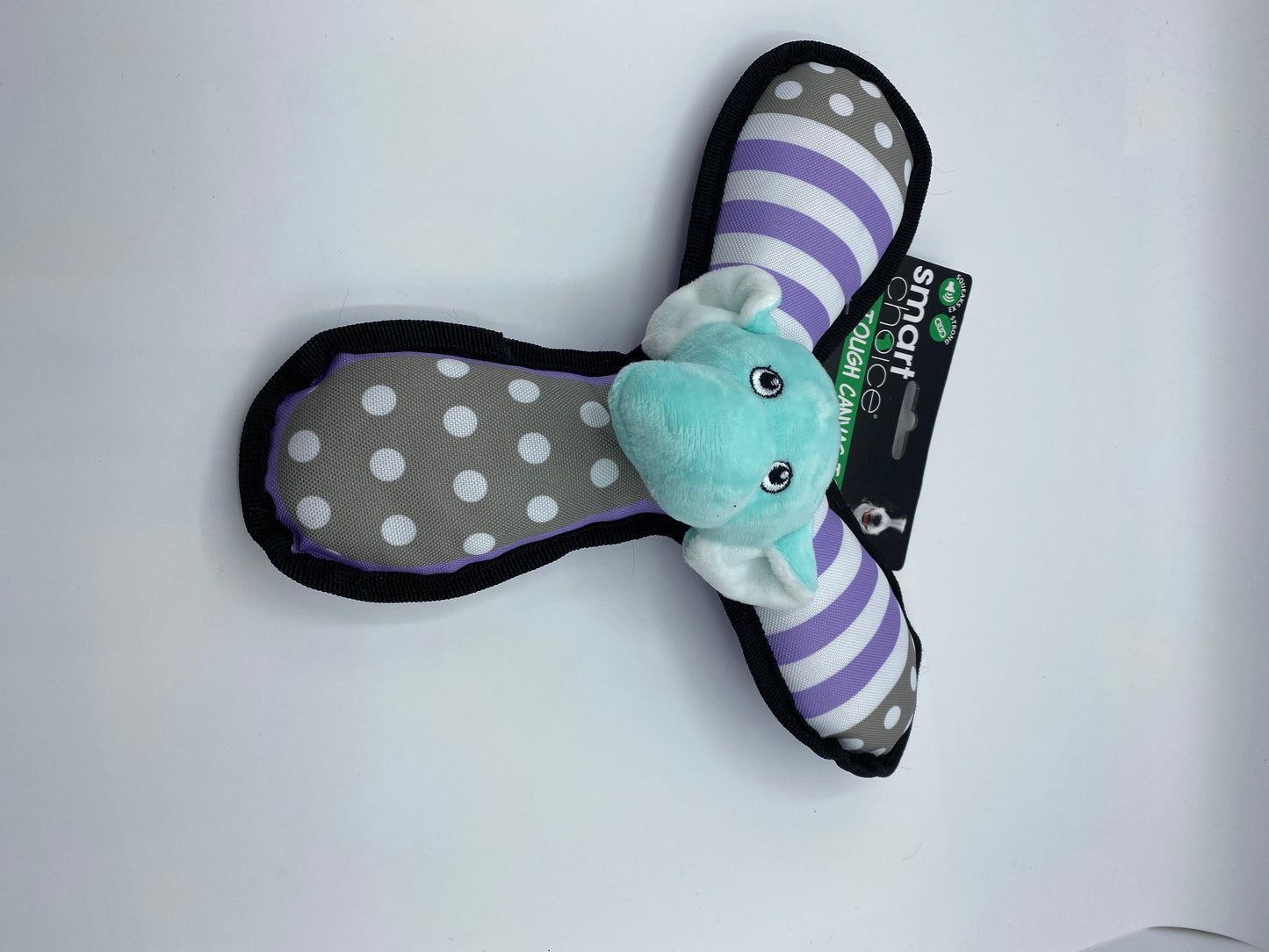 Plush Canvas Frisbee Dog Toy Approx Size 24cm Elephant, Bear and Monkey