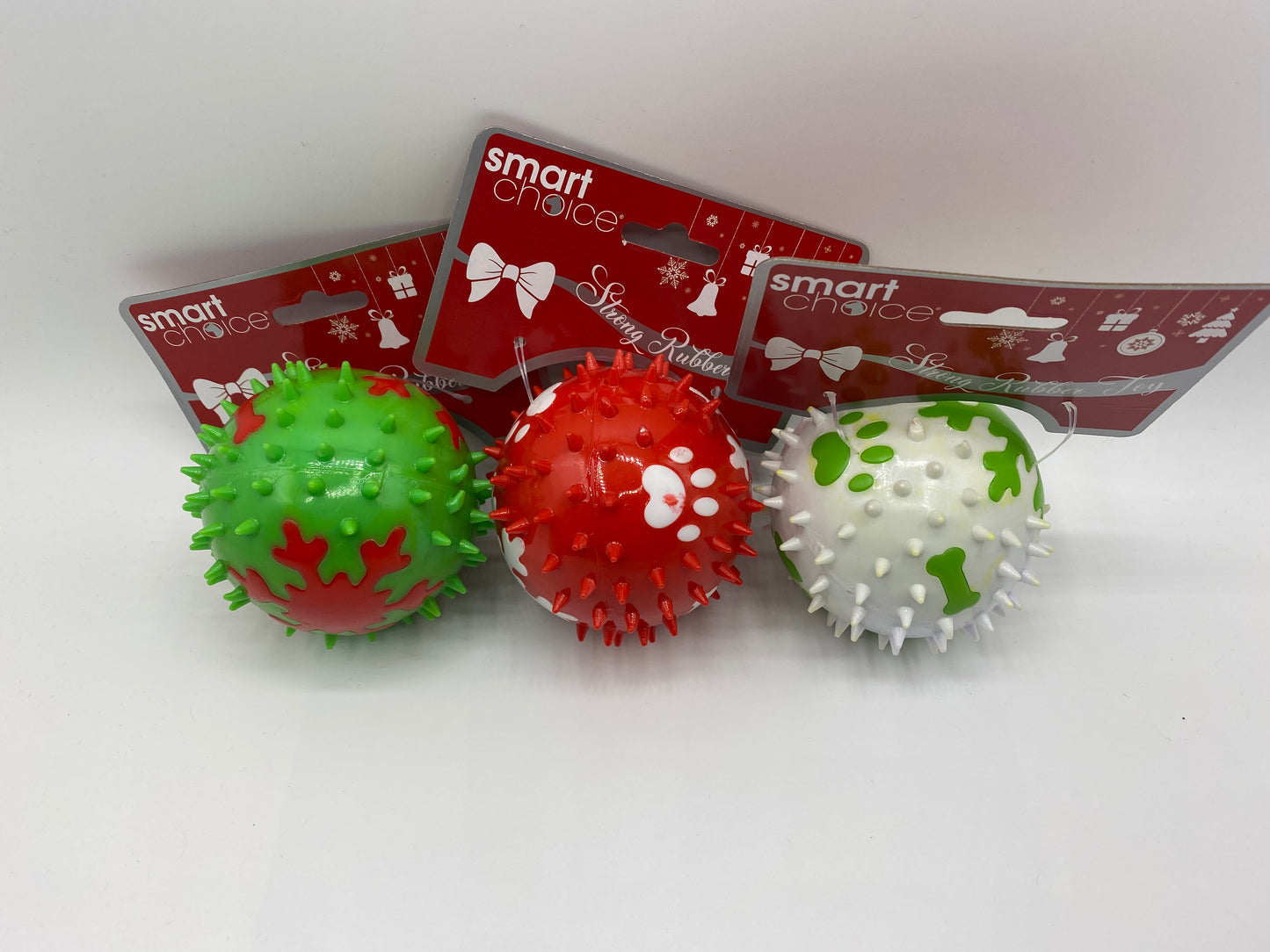 Christmas Snowflake Spiky Dog Toy Size 8.8cm