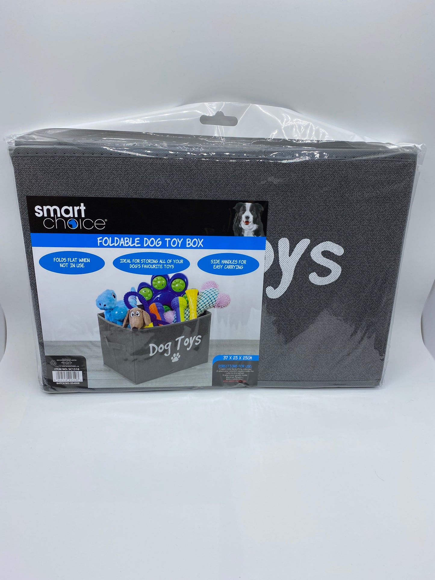 Smart Choice Foldable Dog Toy Box Size 37cm x 25cm x25cm