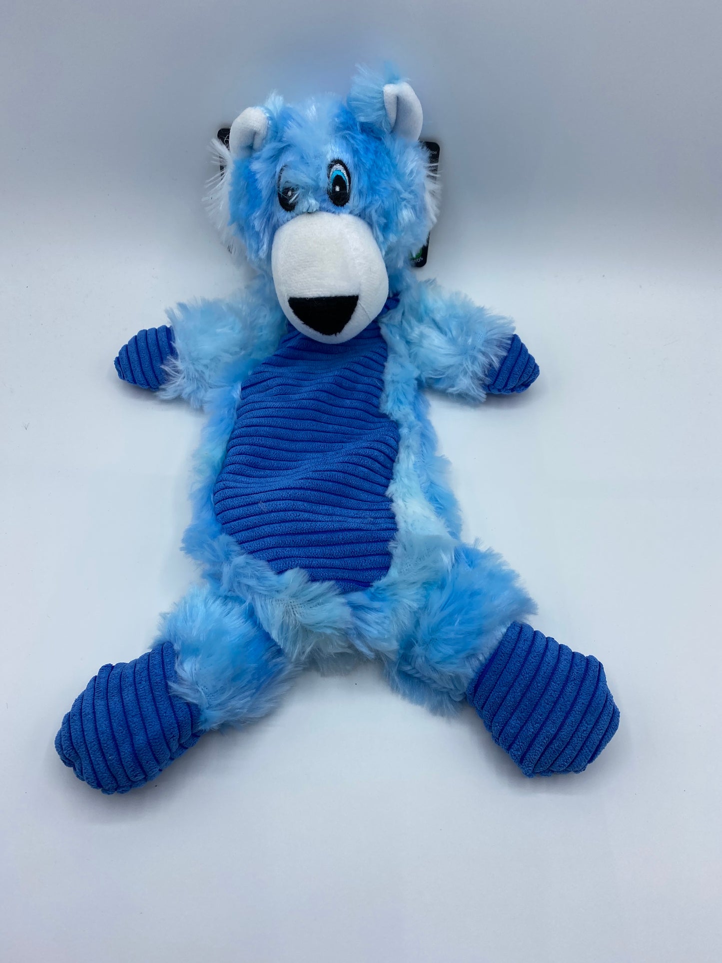 Plush Crinkle Animals with Squeaker Dog Toy in Four Colours Pink,Purple,Yellow and Blue