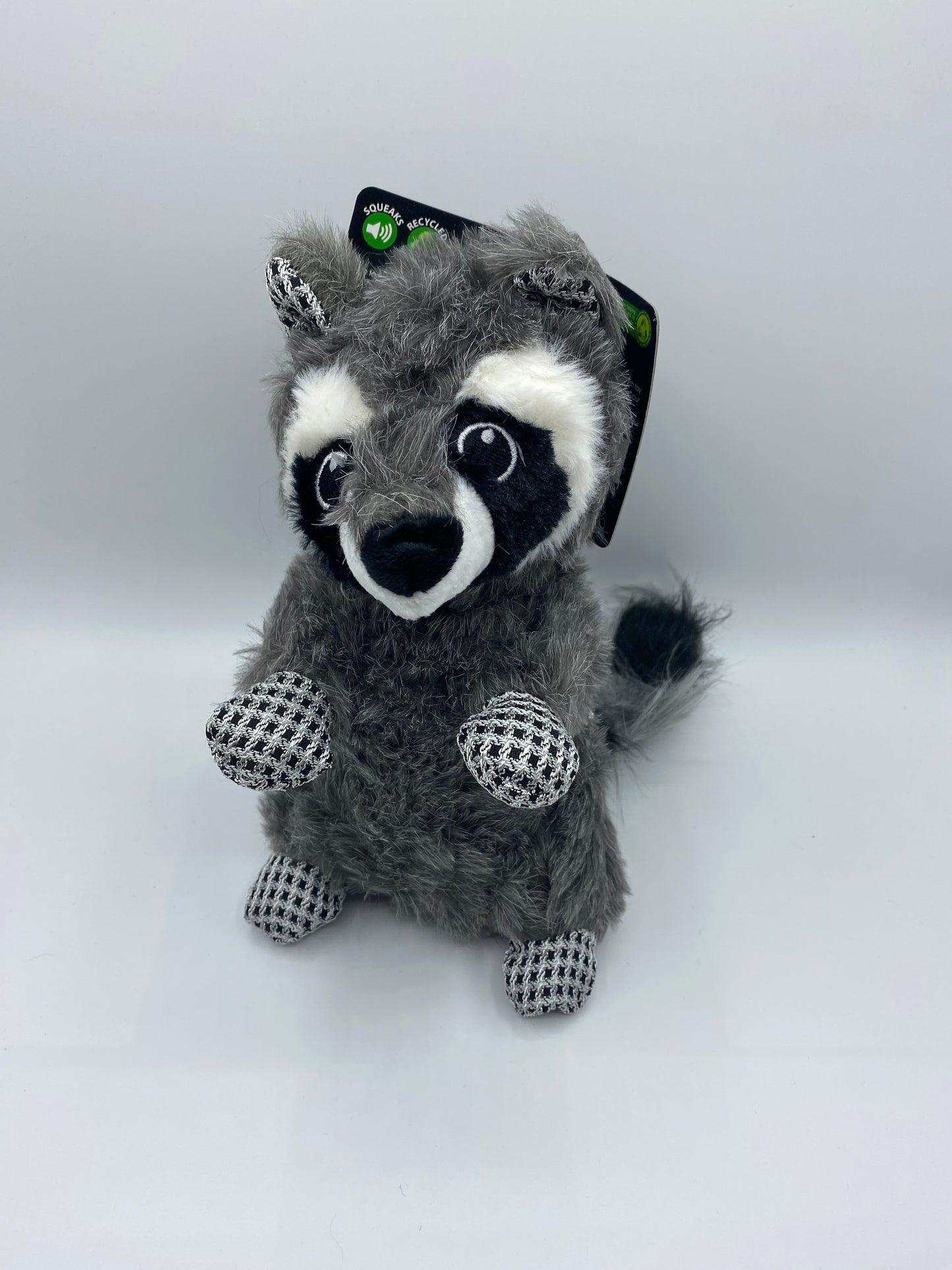 Squeaky Plush Woodland Animals Racoon, Fox, Beaver and Squirrel Size 27cm x24cm dog Toy