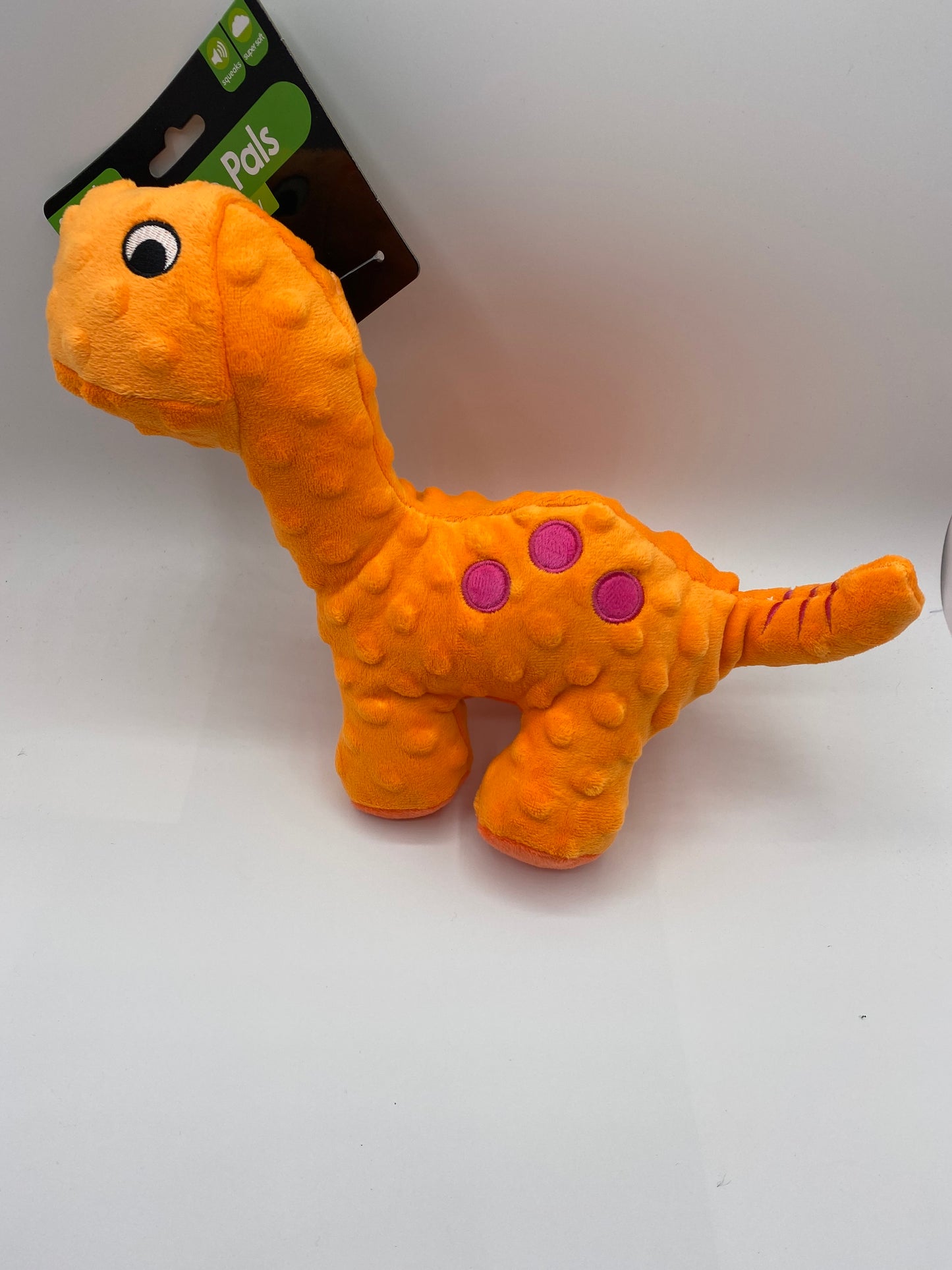 Plush Soft Dinosaur that Squeaks Dog Toy in Three Colours  Size Approx  25cm High