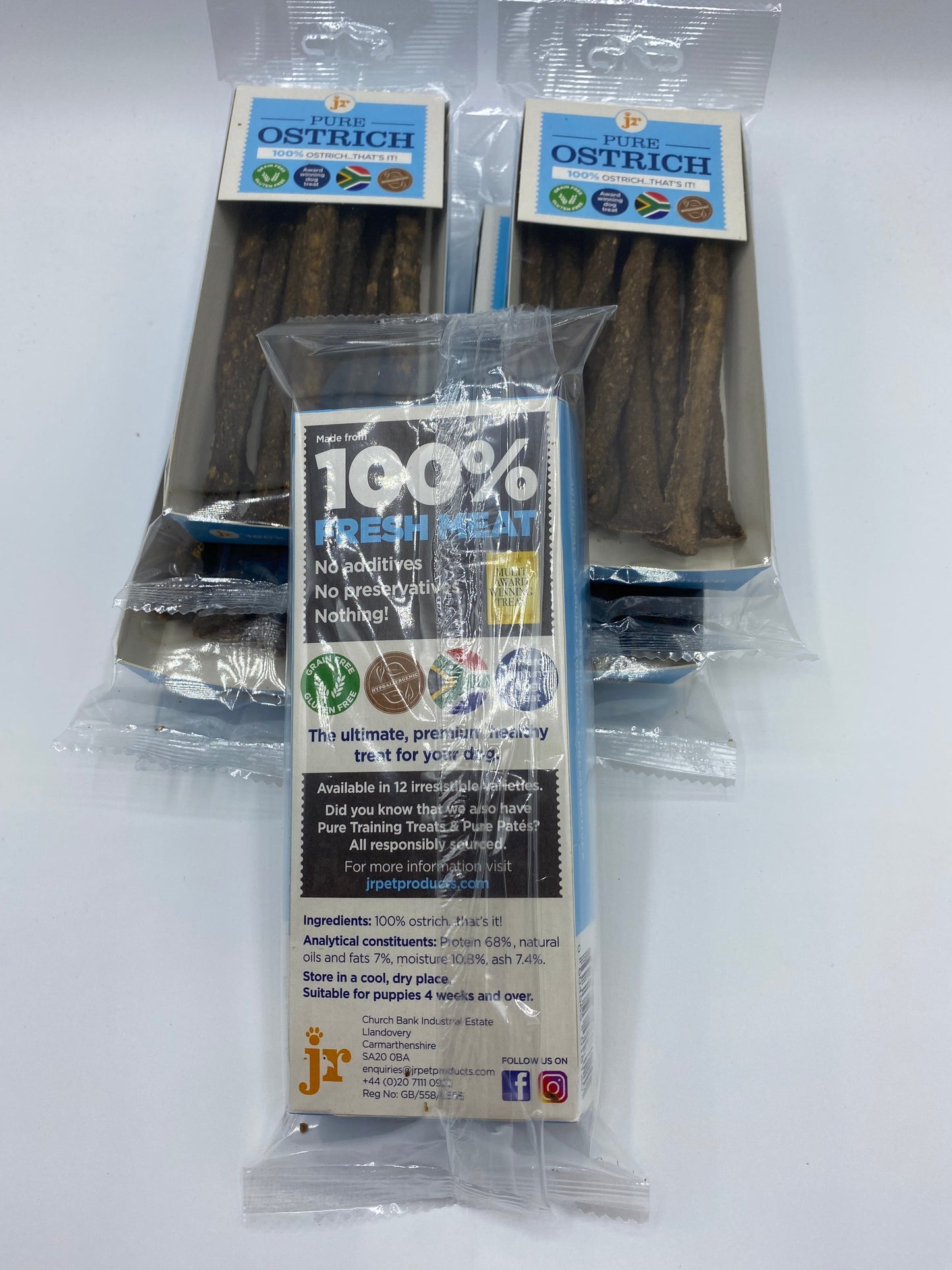 Pure Meat Ostrich Sticks from JR Pet Products 50g Buy 3 and save