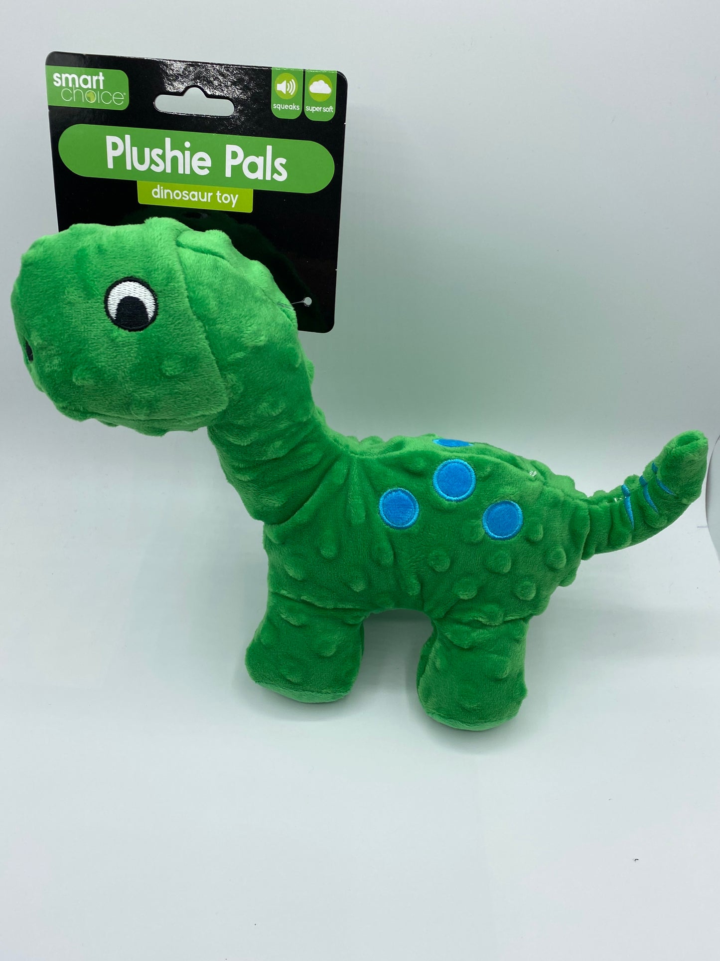 Plush Soft Dinosaur that Squeaks Dog Toy in Three Colours  Size Approx  25cm High