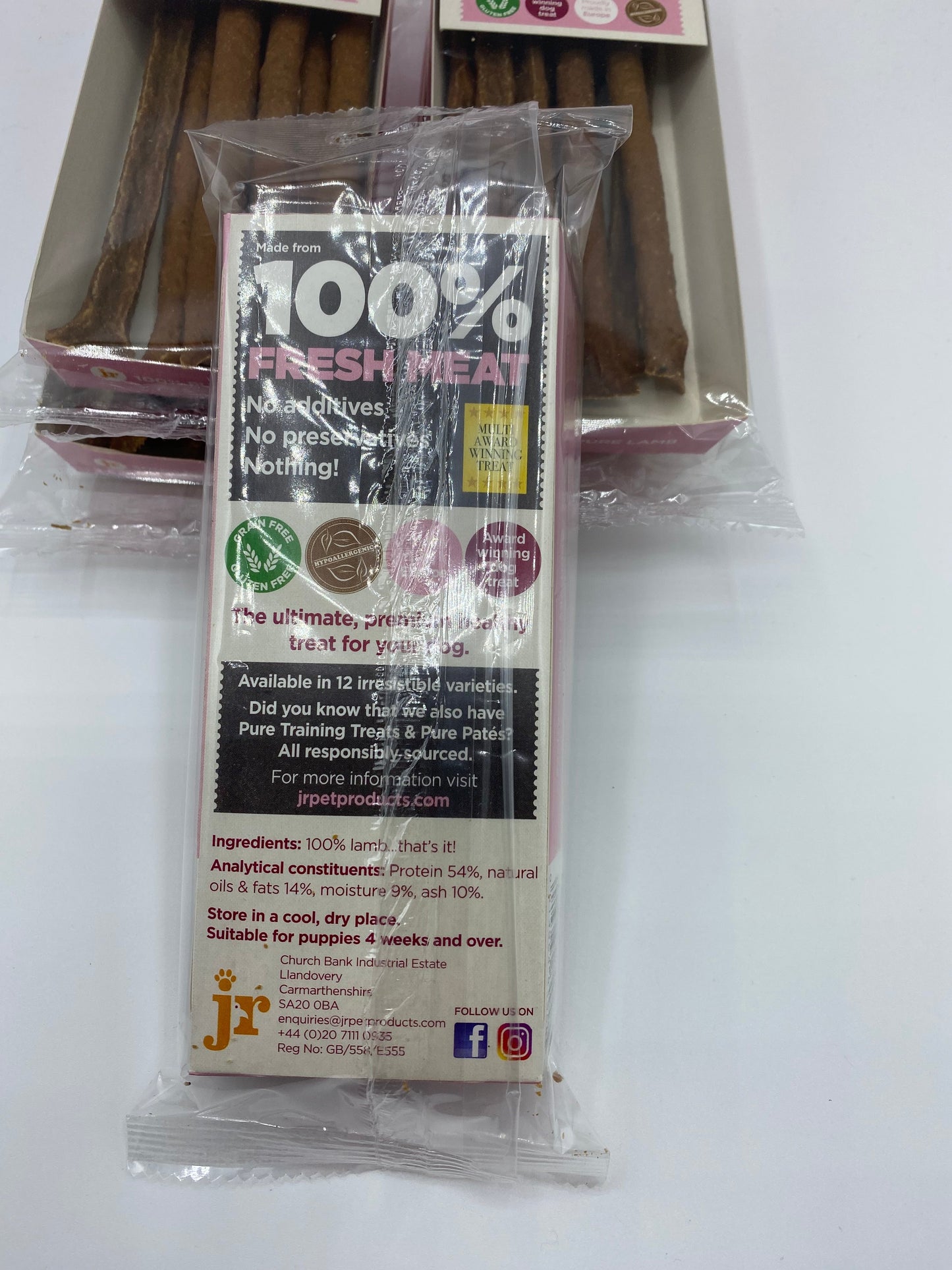 Pure Meat Lamb Sticks from JR Pet Products 50g buy 3 and save