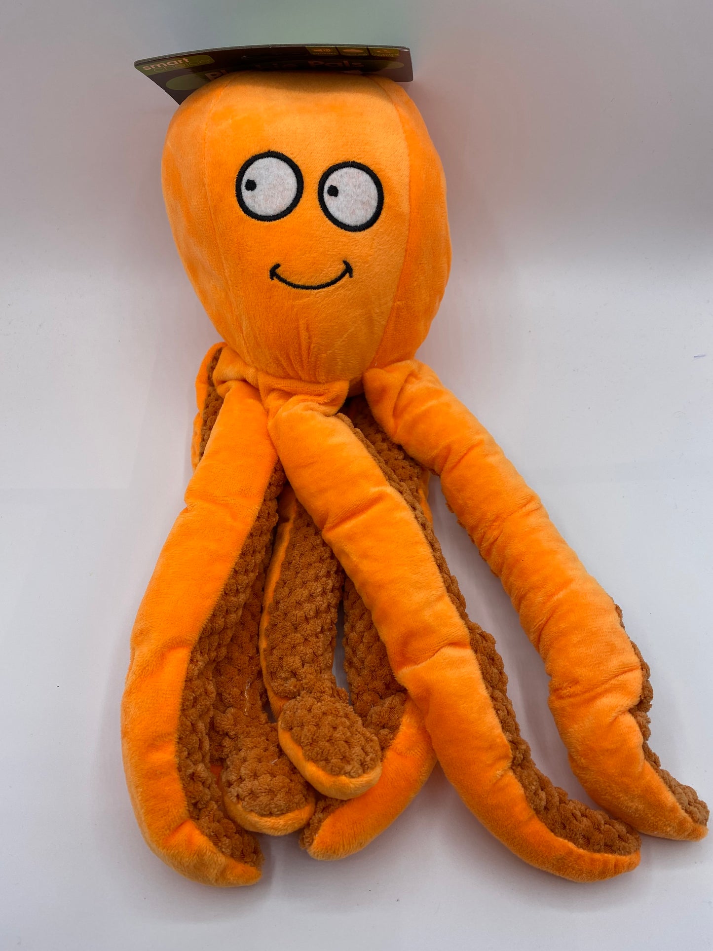 Plush Octopus Dog Toy That Squeaks in Three Colours Purple,Orange and Blue Size Approx 33cm