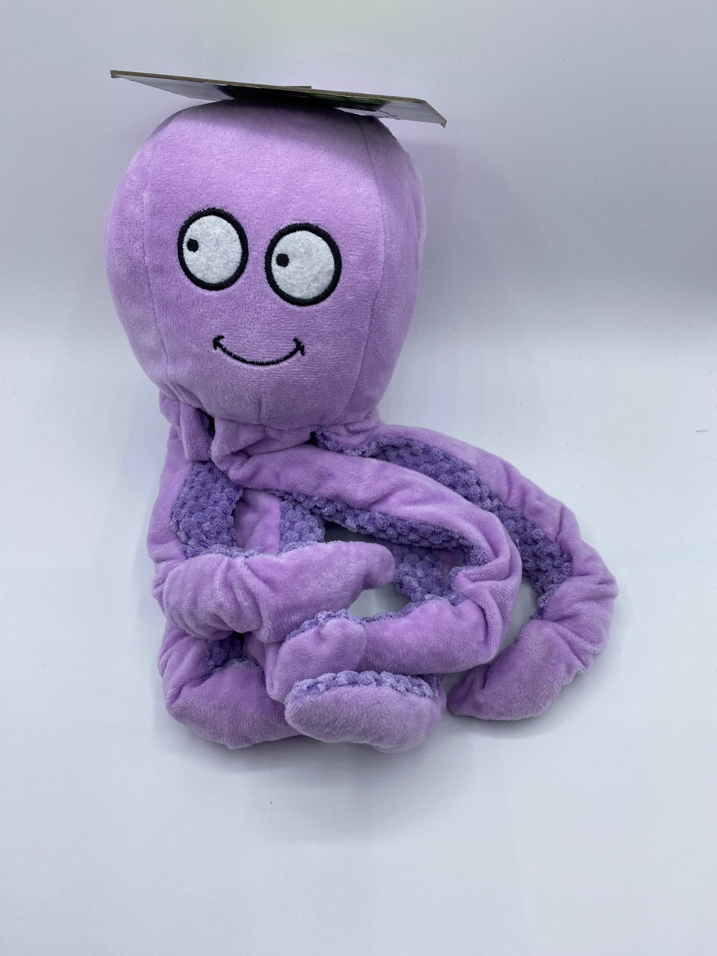 Plush Octopus Dog Toy That Squeaks in Three Colours Purple,Orange and Blue Size Approx 33cm