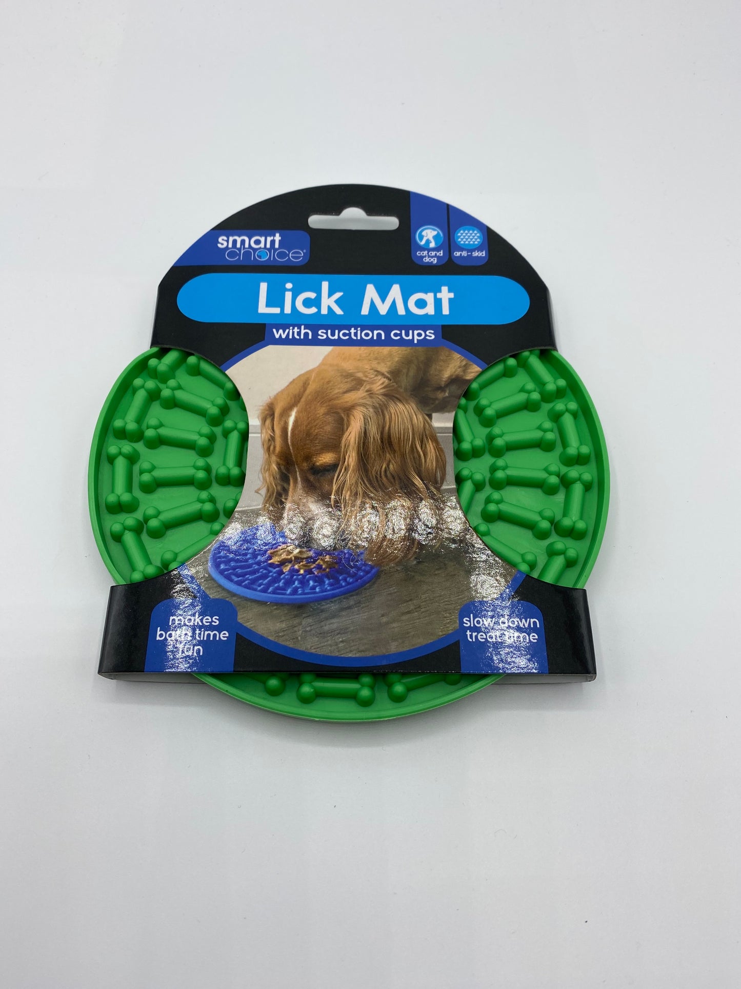Dog Lick Mat With Suction Caps 15cm, Various Colours
