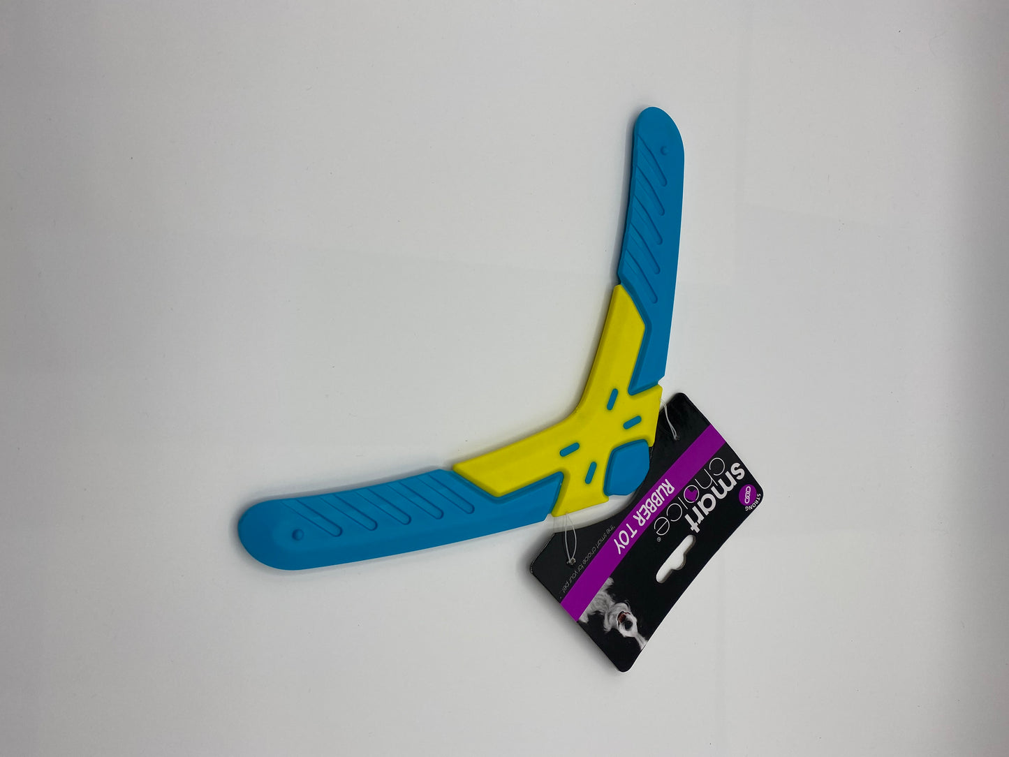 Rubber Boomerang Dog Toy Various Colours Size 27cm