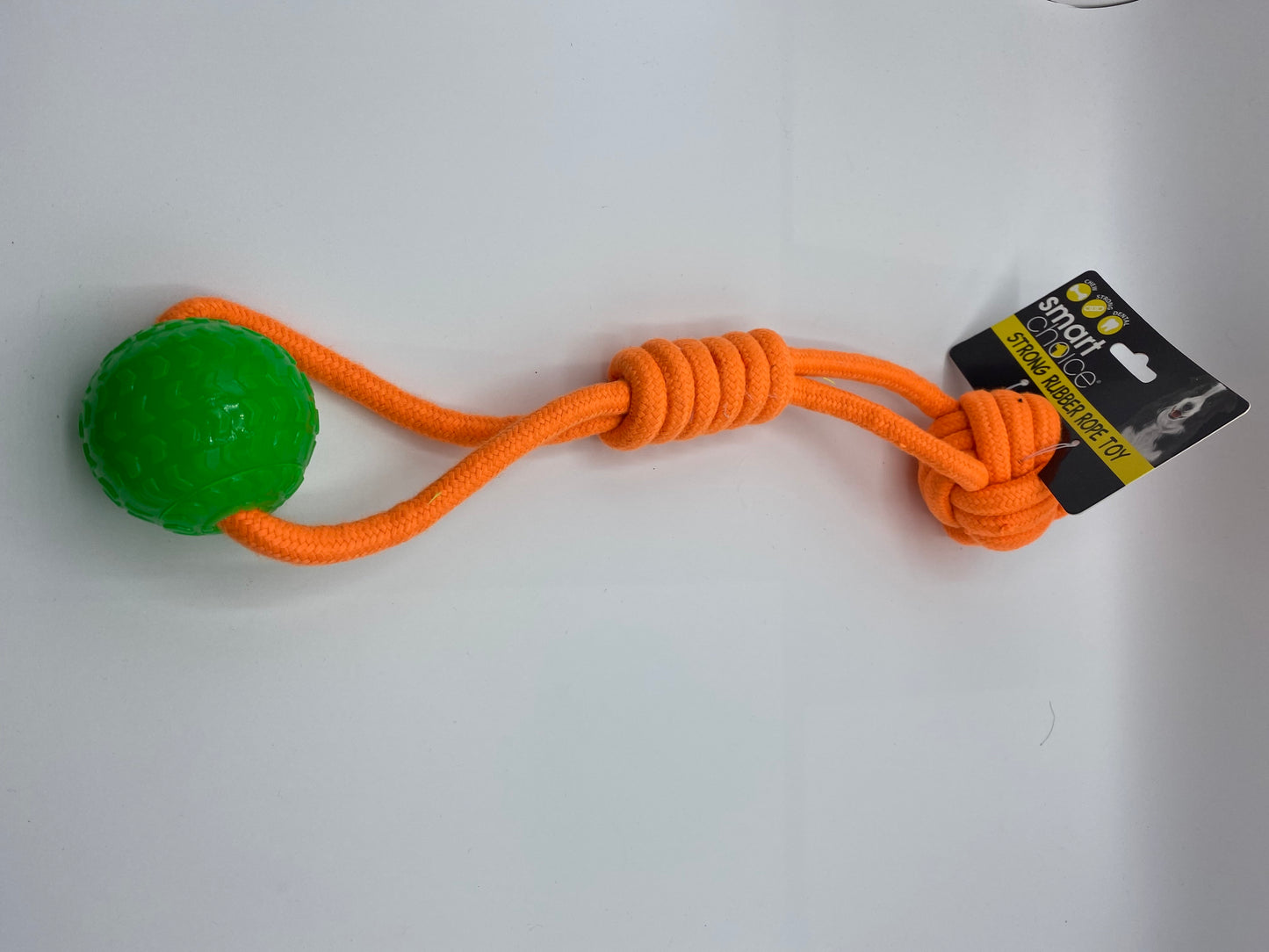 Rubber Ball and Rope Dog Toy size 40cm