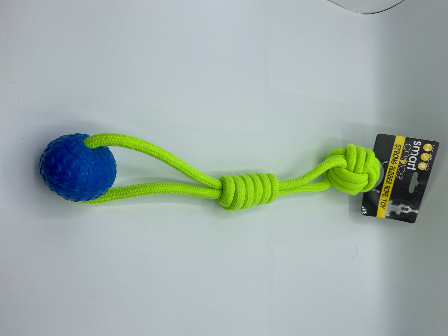 Rubber Ball and Rope Dog Toy size 40cm