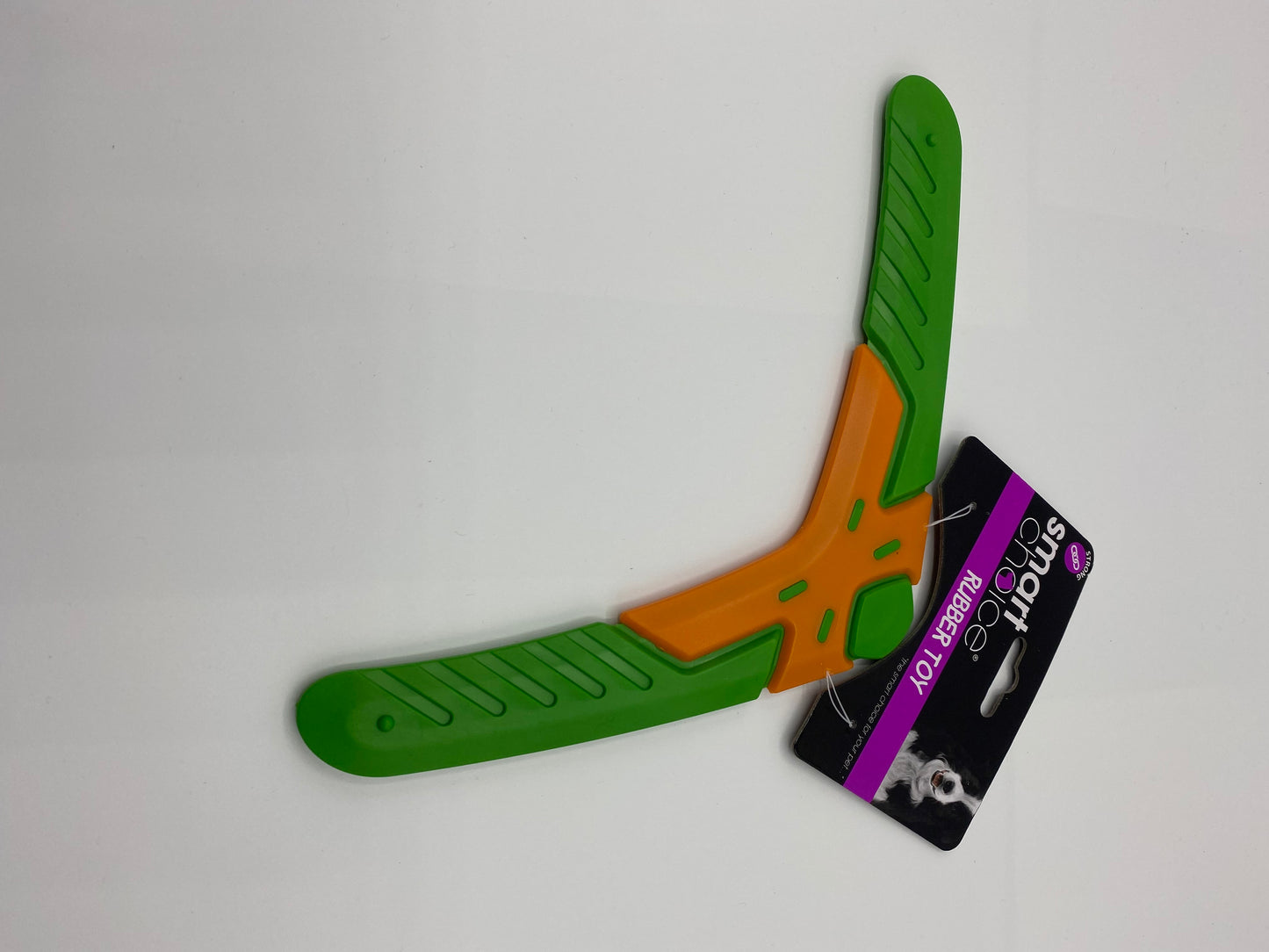 Rubber Boomerang Dog Toy Various Colours Size 27cm