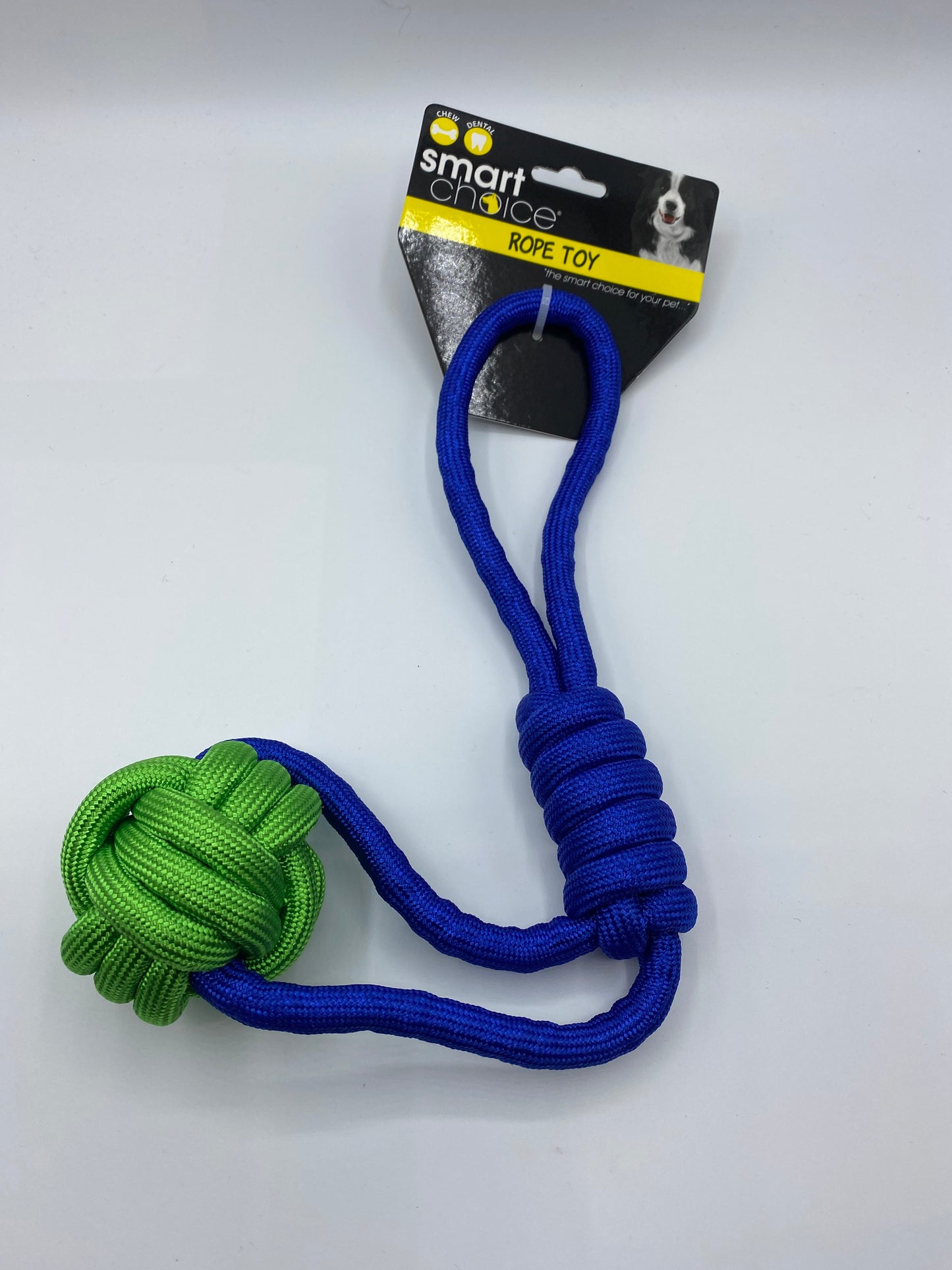 Rope Tug Dog Toy - 3 Designs Blue/Green