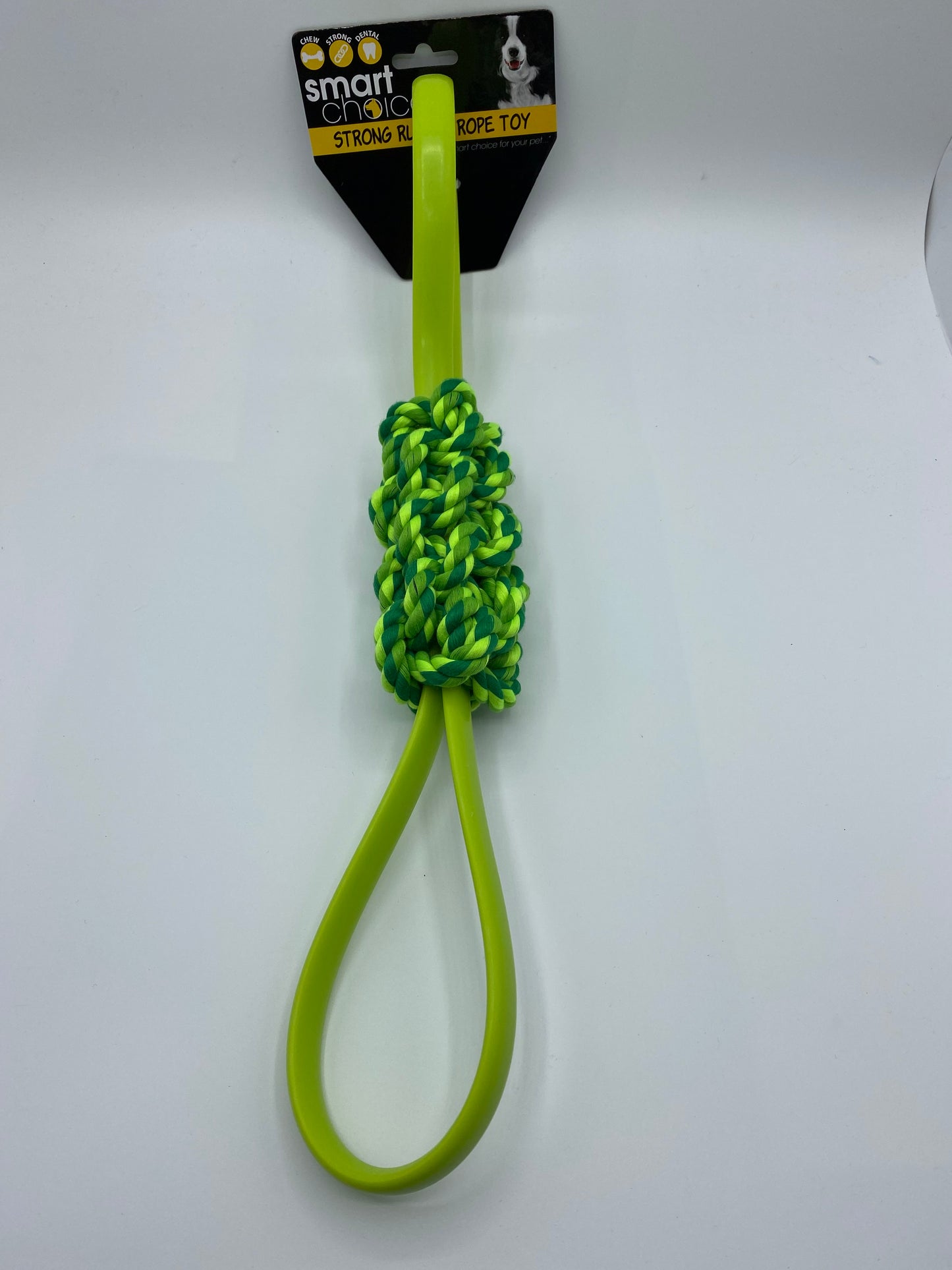 Strong Rubber Rope/Tug Dog Toy in Three Colours Size Approx 45cm Long