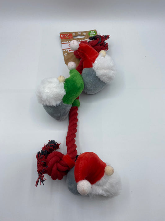 Christmas Plush Rope Gonk Gang Dog Toy 44cm Long