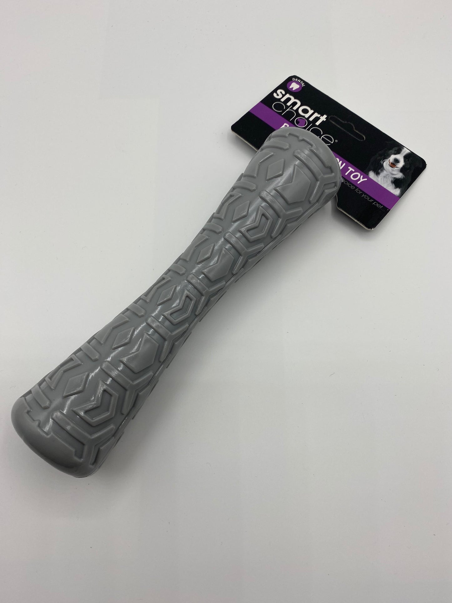 Textured Rubber Baton Dog Toy Various Colours