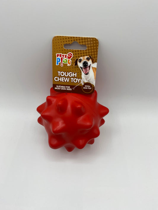Tough Large Nobbly Ball Chew & Fetch Dog Toy