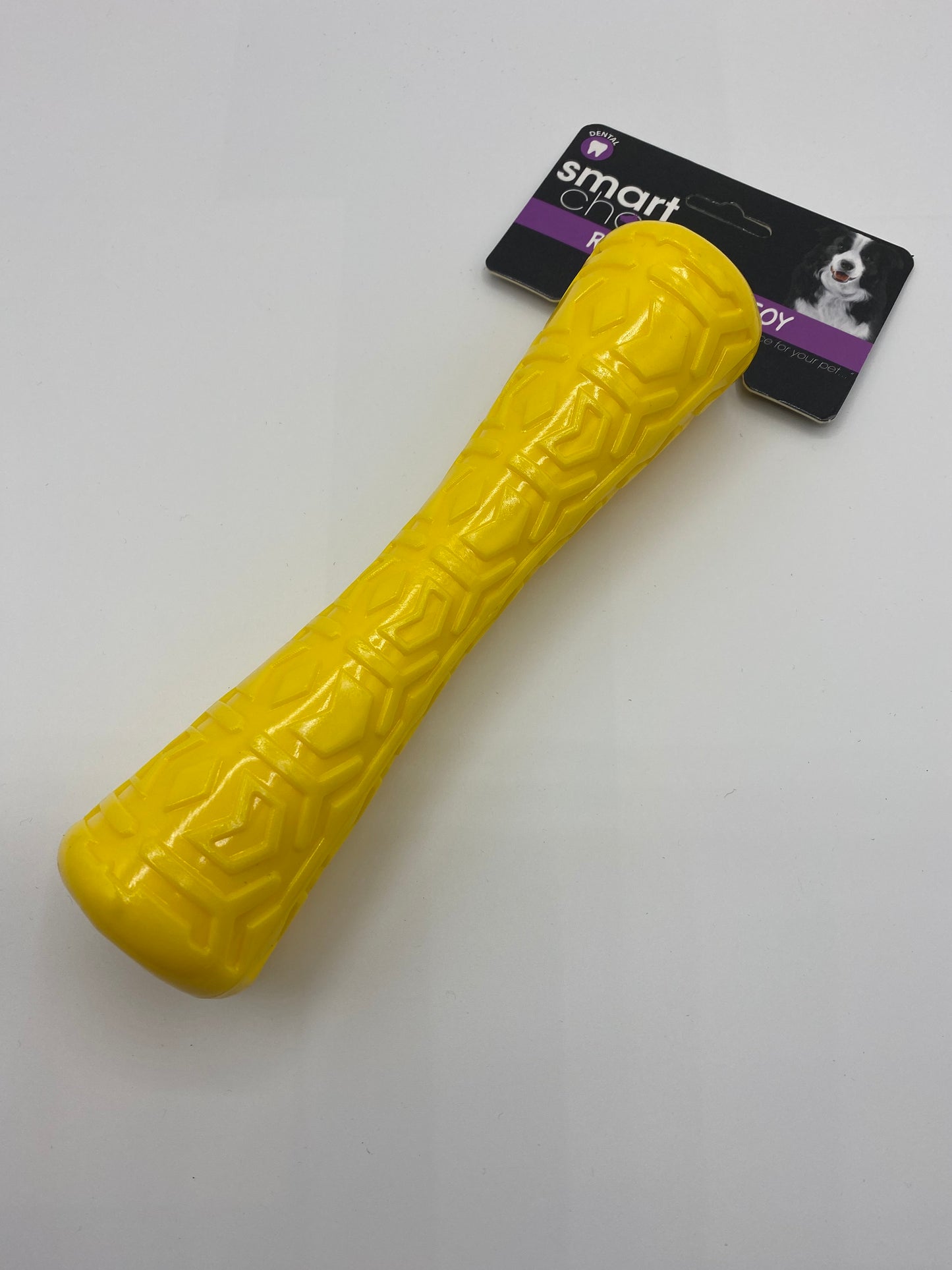 Textured Rubber Baton Dog Toy Various Colours