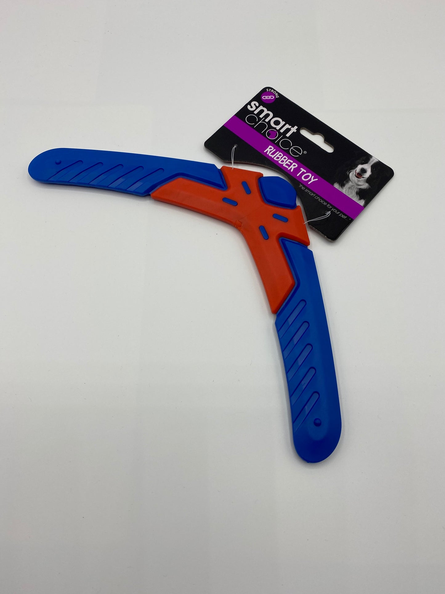 Rubber Boomerang Dog Toy Various Colours Size 27cm