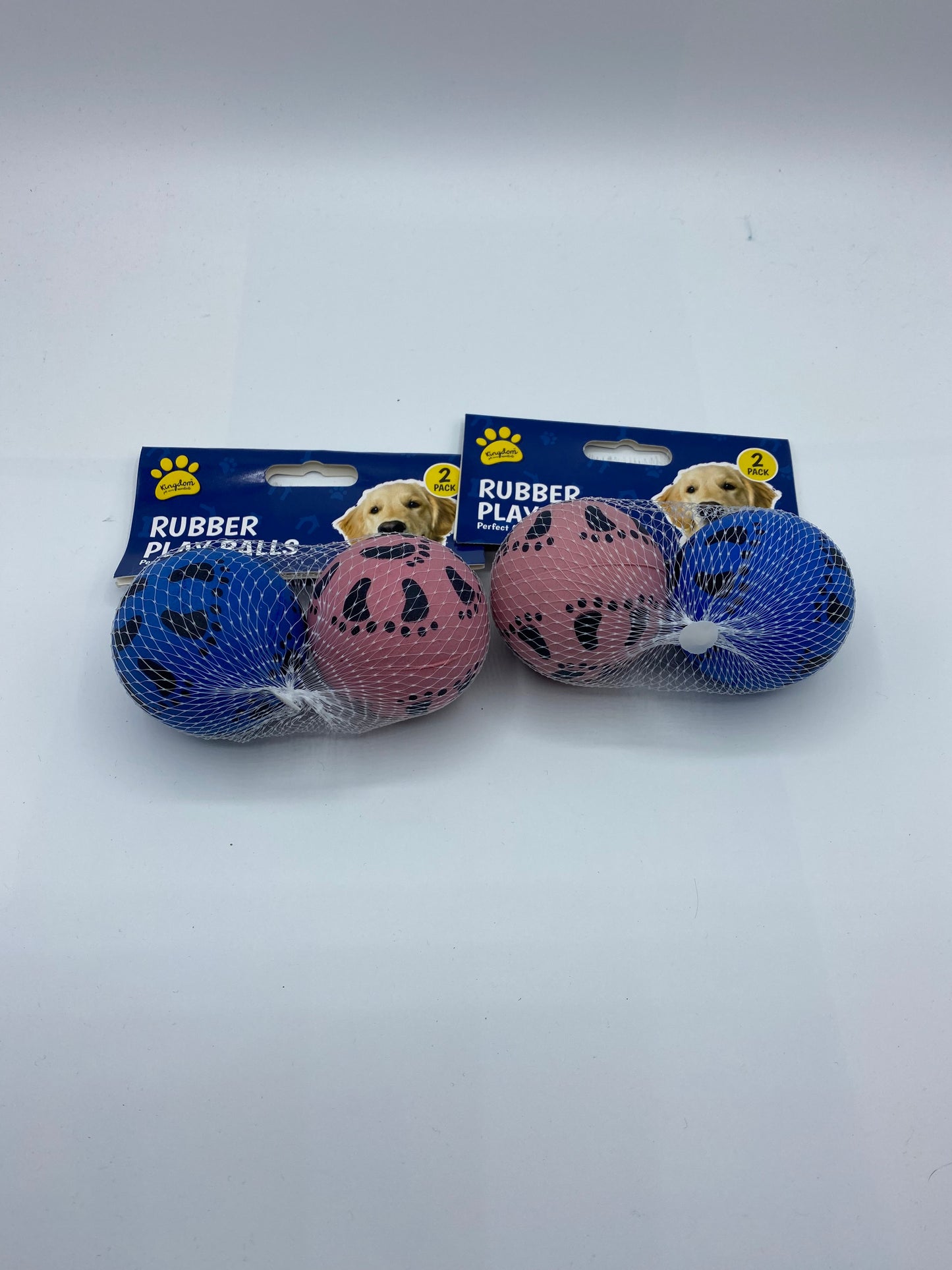 Pack of two rubber balls