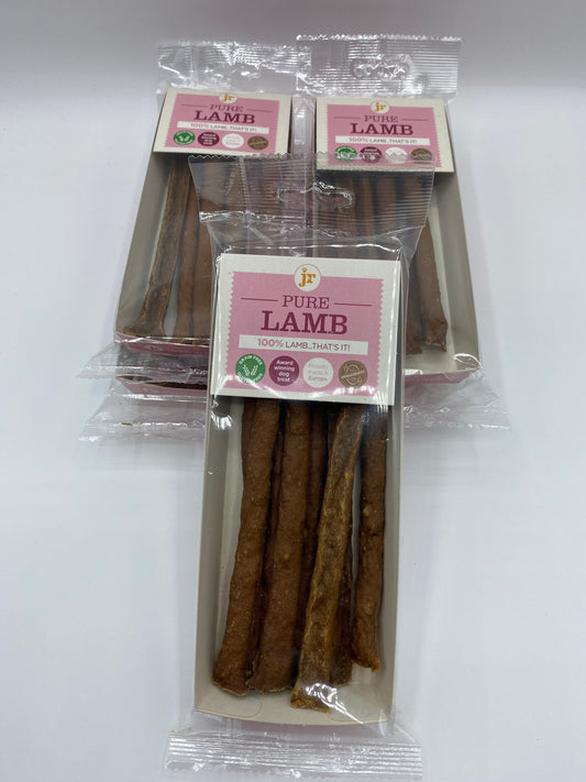 Pure Meat Lamb Sticks from JR Pet Products 50g