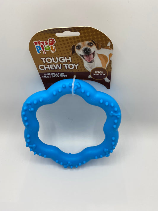 Tough Rubber Chew & Fetch Dog Toy
