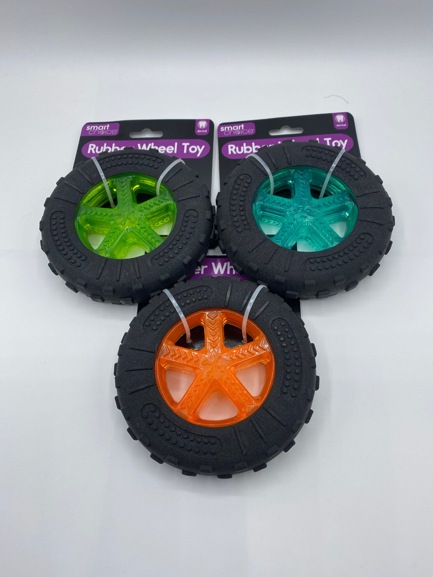 Strong Rubber wheel Dog Toy Size 13cm