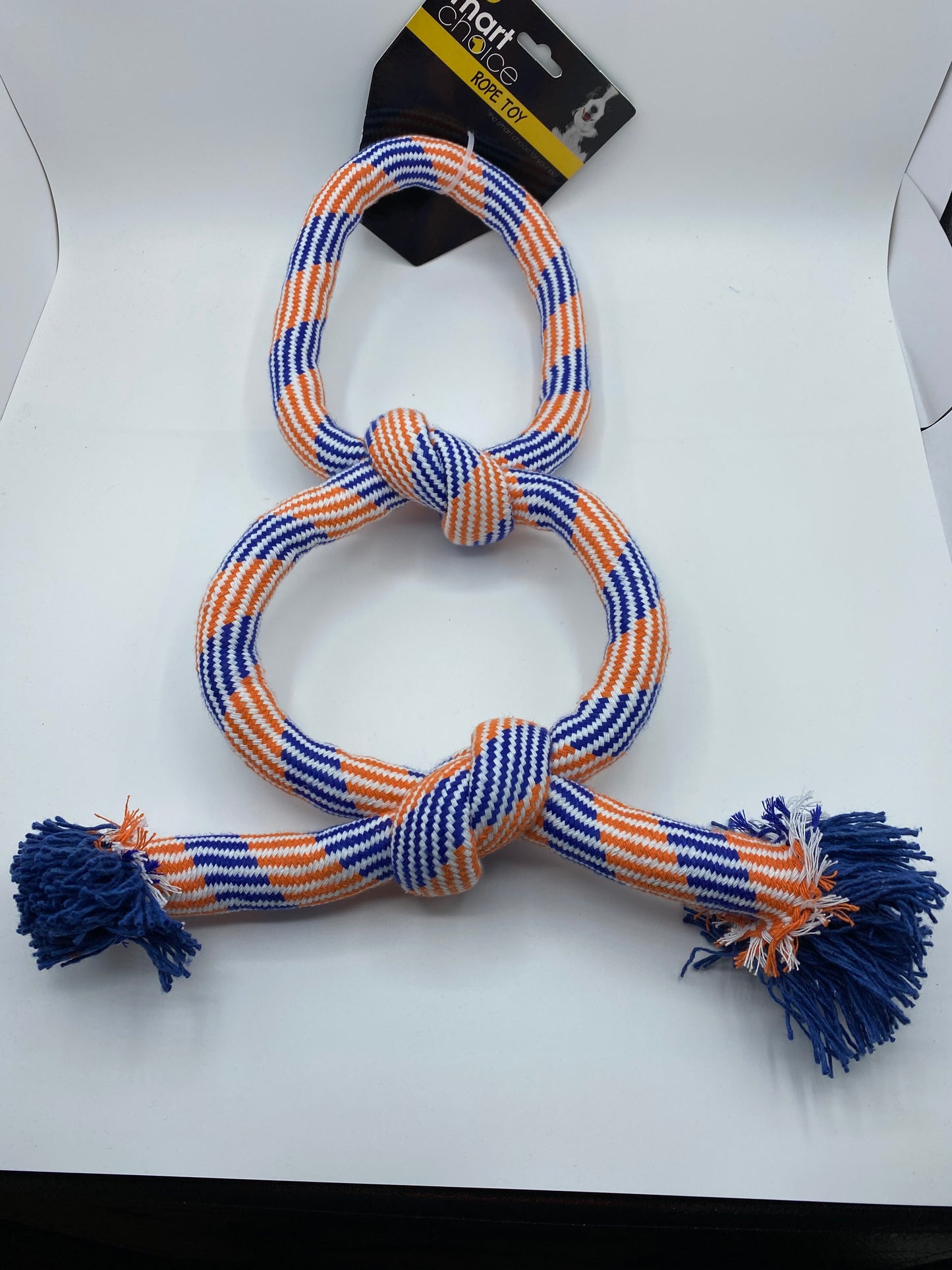 XL Rope Tug Dog Toy Figure Eight Approx size 45cm long